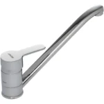 Griferia Cocina Canilla Monocomando Cocina Mozart Madrid Pico Extra Largo Color Cromado Para Mesada
