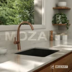 Grifería cocina canilla monocomando Mozart modelo Milan Linea Milan color bronce 9017
