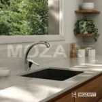 Grifería cocina canilla monocomando Mozart Madrid juego de mesada pico cisne cromado 8583