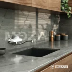 Grifería cocina canilla monocomando Mozart Doha ABS de pared color blanco 7490
