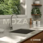 Grifería cocina canilla monocomando Mozart Madrid de mesada pico J color cromado 2000