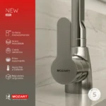 Grifería Cocina Canilla Monocomando Mozart Madrid Pico New Para Mesada Color Cromado 2001 - Imagen 3