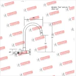 Grifería Cocina Negra Canilla Mezcladora Pared Mozart Texas Premium 7074 - Imagen 4