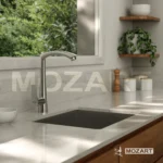 Grifería Cocina Canilla Monocomando Mozart Moscú Premium Color Cromado Para Mesada 7118