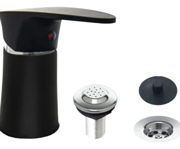 Grifería Bidet Monocomando Mozart Doha Abs Color Negro 7241