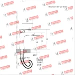 Grifería Lavatorio Canilla Monocomando Mozart Doha Abs Bajo Color Negro 7261 - Imagen 4