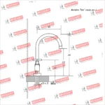 Grifería Cocina Canilla Doble Comando Mozart Pekin Mezcladora De Mesada Abs Pico J Cromado 7273 - Imagen 2