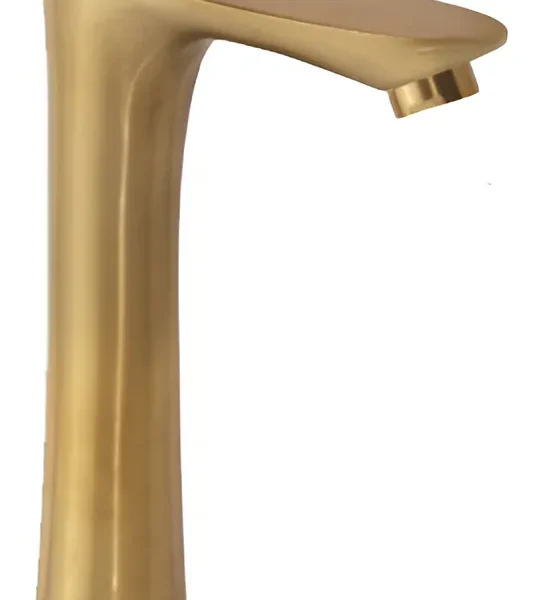 Grifería Monocomando Lavatorio Baño Alta Mozart Kiev Premium Color Dorado 7280