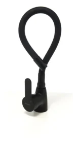 Grifería Cocina Canilla Monocomando Mozart Miami Premium Color Negro Pico Flexible 7363 - Imagen 2