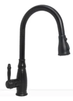 Grifería Cocina Canilla Monocomando Mozart Singapur Premium Rociador Extraíble Color Negro 7390 - Imagen 2