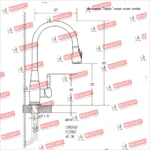 Grifería Cocina Canilla Monocomando Mozart Singapur Premium Rociador Extraíble Color Negro 7390 - Imagen 4