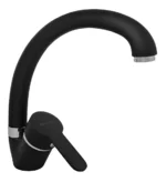 Grifería Cocina Canilla Monocomando Mozart Madrid Mesada Pico Cisne Color Negro 7584 - Imagen 2