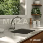 Grifería Cocina Canilla Monocomando Mozart Madrid Mezcladora Pico Cisne Color Cromado 9025