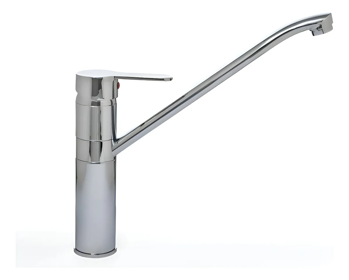 9028 Grifería De Cocina Mozart Madrid 9028 Monocomando Plateado - Imagen 1