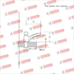 Grifería Lavatorio Press Mozart 9036 Cierre Automático Acabado Cromado Color Plateado - Imagen 2