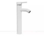 Grifería Lavatorio Canilla Monocomando Mozart Madrid Alta Color Blanco 9138