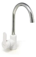 Grifería Mozart Doha Abs Monocomando Blanco Cromado 9373