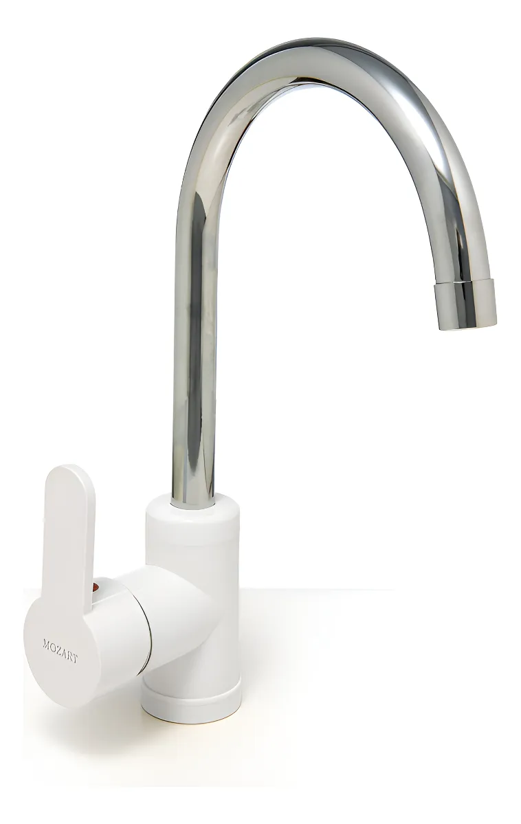 9373 Grifería Mozart Doha Abs Monocomando Blanco Cromado 9373 - Imagen 1