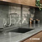 Grifería Cocina Canilla Doble Comando Pared Mozart Madrid Pico L Color Cromado 9579