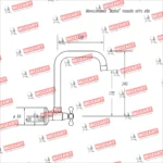 Grifería Cocina Canilla Doble Comando Pared Mozart Madrid Pico L Color Cromado 9579 - Imagen 4