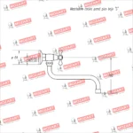 Grifería Cocina Pared Canilla Doble Comando Mozart Mezcladora Pico Bajo Color Cromado 9586 - Imagen 4