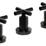 Grifería Bidet Canilla Doble Comando Mozart Boston Premium Color Negro 9957