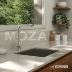 Grifería Cocina Canilla Monocomando Mozart Tokio Premium Mesada Pico L Color Cromado 7354