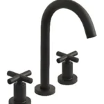 Grifería Lavatorio Canilla Doble Comando Mozart Boston Premium Color Negro 9955